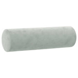 NNEVL 2-Seater Sofa with Throw Pillows Light Grey 120 cm Velvet