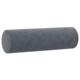 NNEVL 3-Seater Sofa with Throw Pillows Dark Grey 180 cm Velvet