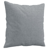 NNEVL 3-Seater Sofa with Throw Pillows Light Grey 180 cm Fabric