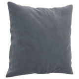 NNEVL 2-Seater Sofa with Throw Pillows Dark Grey 120 cm Velvet