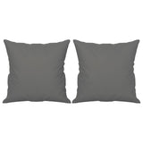 NNEVL 2-Seater Sofa with Pillows Dark Grey 140 cm Microfibre Fabric
