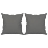 NNEVL 2-Seater Sofa with Pillows Dark Grey 140 cm Microfibre Fabric