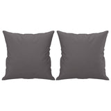NNEVL 3 Piece Sofa Set with Pillows Grey Faux Leather