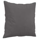 NNEVL 3 Piece Sofa Set with Pillows Grey Faux Leather
