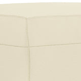 NNEVL 3 Piece Sofa Set with Cushions Cream Faux Leather