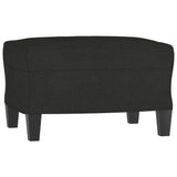 NNEVL 4 Piece Sofa Set with Cushions Black Fabric
