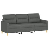 NNEVL 4 Piece Sofa Set with Cushions Dark Grey Fabric