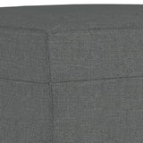 NNEVL 4 Piece Sofa Set with Cushions Dark Grey Fabric