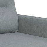 NNEVL 2 Piece Sofa Set with Pillows Light Grey Fabric