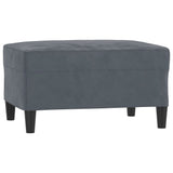 NNEVL 4 Piece Sofa Set with Cushions Dark Grey Velvet