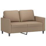 NNEVL 3 Piece Sofa Set with Cushions Cappuccino Faux Leather