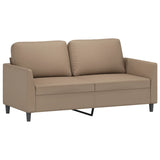 NNEVL 3 Piece Sofa Set with Cushions Cappuccino Faux Leather