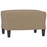 NNEVL 3 Piece Sofa Set with Cushions Cappuccino Faux Leather