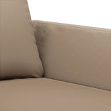 NNEVL 3 Piece Sofa Set with Cushions Cappuccino Faux Leather