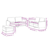 NNEVL 3 Piece Sofa Set with Cushions Cappuccino Faux Leather