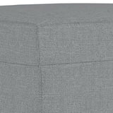 NNEVL 3 Piece Sofa Set with Cushions Light Grey Fabric