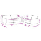 NNEVL 2 Piece Sofa Set Cappuccino Faux Leather