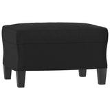 NNEVL 3 Piece Sofa Set Black Faux Leather