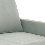 NNEVL 4 Piece Sofa Set Light Grey Velvet