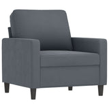 NNEVL 4 Piece Sofa Set Dark Grey Velvet