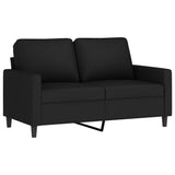 NNEVL 4 Piece Sofa Set with Pillows Black Velvet
