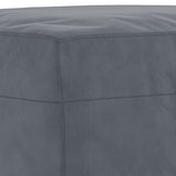 NNEVL 3 Piece Sofa Set Dark Grey Velvet