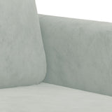 NNEVL 2 Piece Sofa Set with Pillows Light Grey Velvet
