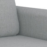 NNEVL 3 Piece Sofa Set with Pillows Light Grey Fabric