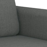 NNEVL 3 Piece Sofa Set with Cushions Dark Grey Fabric