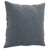 NNEVL 4 Piece Sofa Set with Pillows Dark Grey Velvet