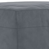 NNEVL 4 Piece Sofa Set with Pillows Dark Grey Velvet