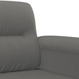NNEVL 4 Piece Sofa Set with Pillows Dark Grey Microfibre Fabric