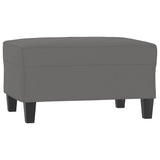 NNEVL 3 Piece Sofa Set with Pillows Dark Grey Microfibre Fabric