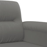 NNEVL 3 Piece Sofa Set with Pillows Dark Grey Microfibre Fabric