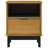 NNEVL Bedside Cabinet FLAM 40x35x50 cm Solid Wood Pine