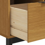 NNEVL Drawer Cabinet FLAM 110x40x80 cm Solid Wood Pine