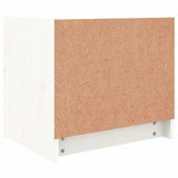 NNEVL Bedside Cabinet White 40x31x35.5 cm Solid Wood Pine