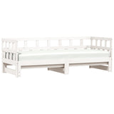 NNEVL Daybed with Trundle White 90x190 cm Solid Wood Pine