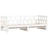 NNEVL Daybed with Trundle White 90x190 cm Solid Wood Pine