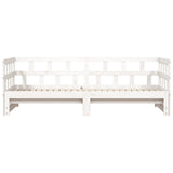 NNEVL Daybed with Trundle White 90x190 cm Solid Wood Pine