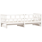 NNEVL Daybed with Trundle White 90x190 cm Solid Wood Pine