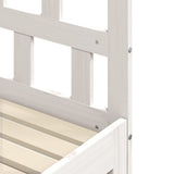 NNEVL Daybed with Trundle White 90x190 cm Solid Wood Pine