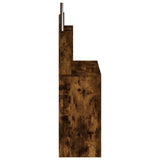 NNEVL Dressing Table with Mirror Smoked Oak 96x39x142 cm