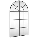 NNEVL Wall Mirror Black 60x100 cm Arch Iron