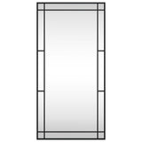 NNEVL Wall Mirror Black 50x100 cm Rectangle Iron