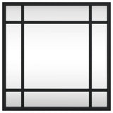 NNEVL Wall Mirror Black 30x30 cm Square Iron