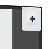 NNEVL Wall Mirror Black 30x30 cm Square Iron