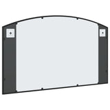 NNEVL Wall Mirror Black 100x60 cm Arch Iron