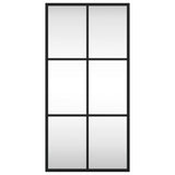 NNEVL Wall Mirror Black 30x60 cm Rectangle Iron
