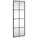 NNEVL Wall Mirror Black 30x80 cm Rectangle Iron